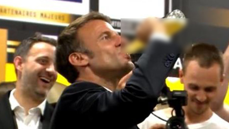 Macron'un alkol gösterisi yeni bir tartışmanın fitilini ateşledi