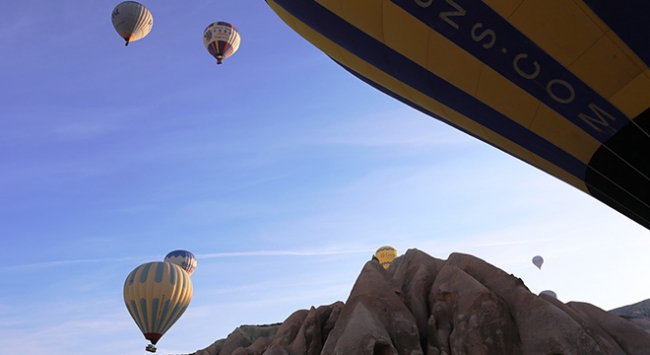 Kapadokya balonlarına tekrar kavuştu