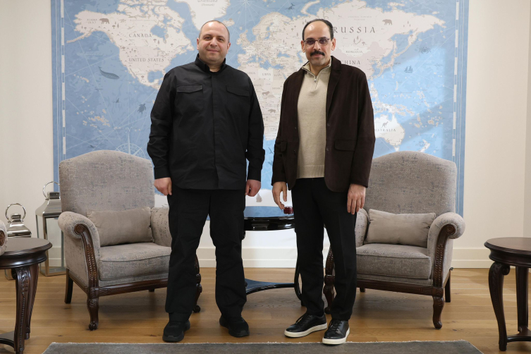 MİT Başkanı Kalın, Ukrayna Ulusal Güvenlik ve Savunma Konseyi Sekreteri Umerov ile görüştü