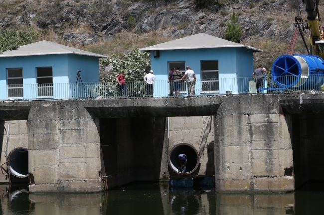 Alibey Barajı’nda vana değişimi