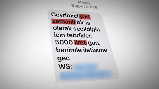 Dolandırıcıların yeni tuzağı: Yarı zamanlı iş teklifi