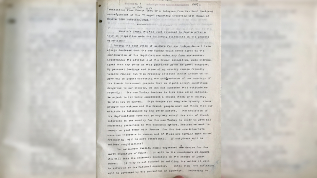 Atatürk'ün hiç bilinmeyen röportajı ortaya çıktı