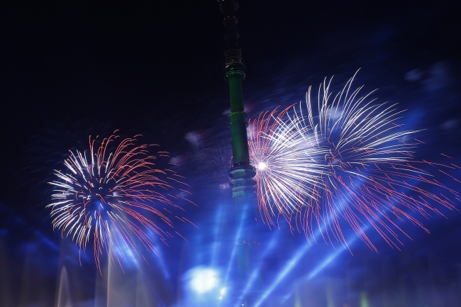 Moskova'da Uluslararası Işık Festivali