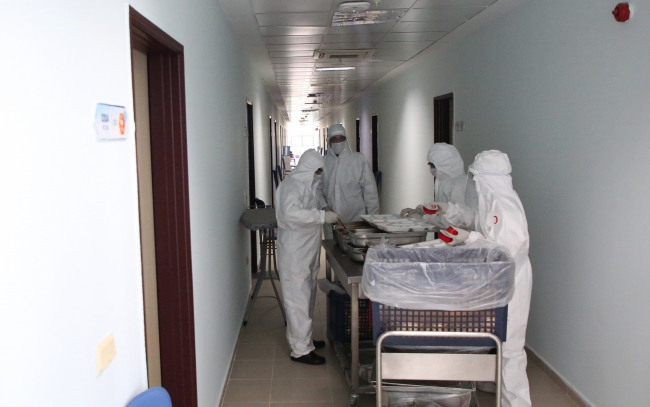 Karantina yurtlarında otel konforunda hizmet