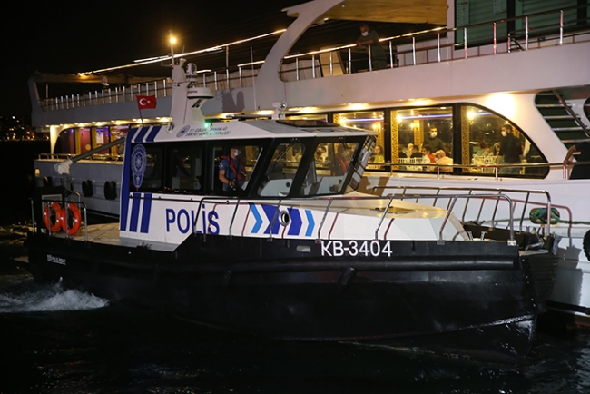 İstanbul'da denizde Covid-19 denetimi