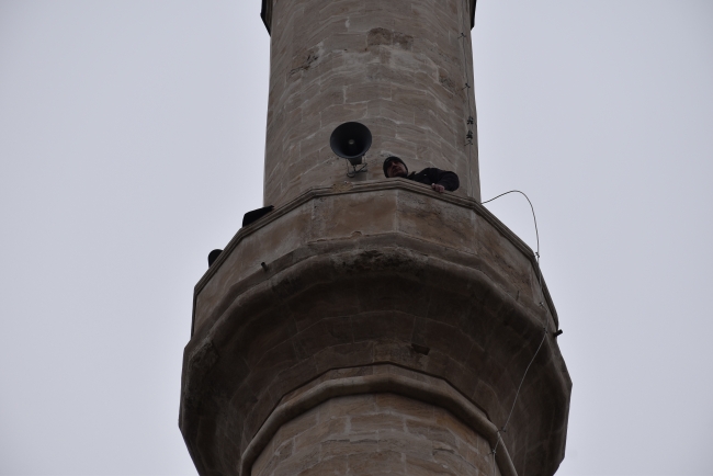 Tarihi Alaca Cami'nin minaresi | Fotoğraf: AA
