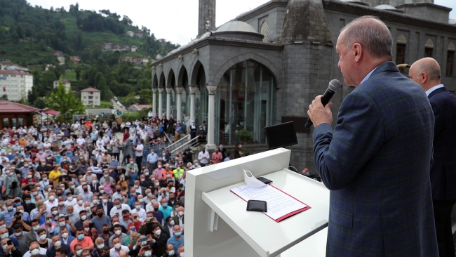 Cumhurbaşkanı Erdoğan: Rize genelinde toplam 550 konut inşa edeceğiz
