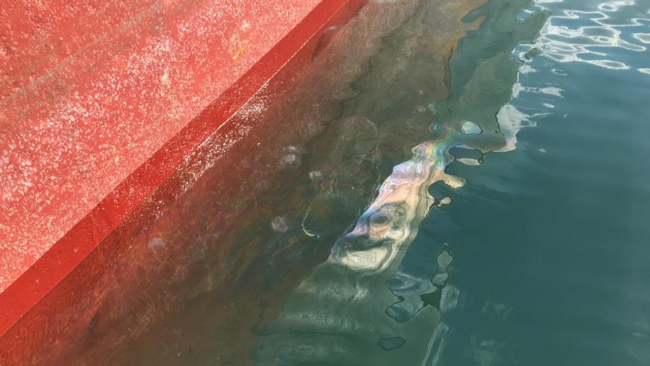 İzmit Körfezi'nde denizi kirleten geliye 3 milyon lira ceza