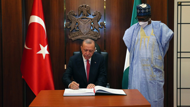 Cumhurbaşkanı Erdoğan: Nijerya ile iş birliğini daha ileri taşımaya kararlıyız