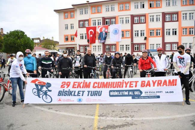 Tuzla'da Cumhuriyet Bayramı'na özel bisiklet turu