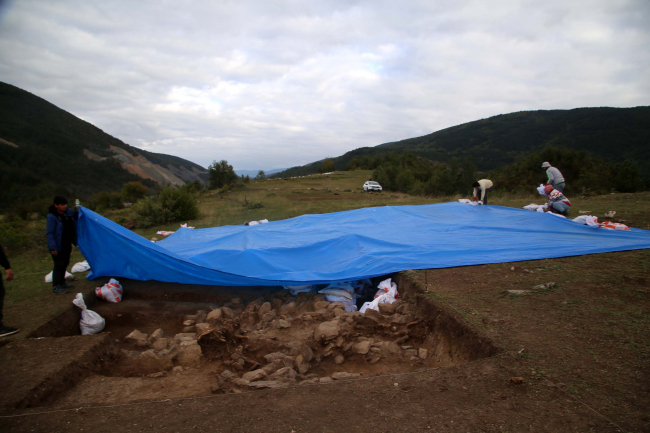 Kahin Tepe kazılarının bu yılki bölümü tamamlandı