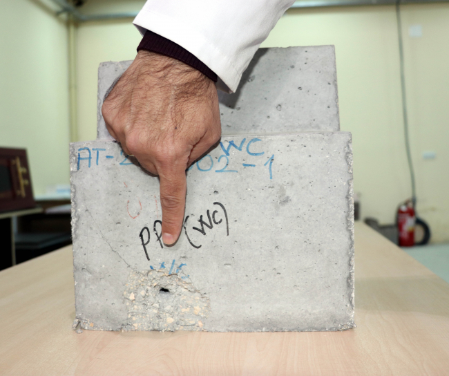 Tahrip gücü yüksek silahlara karşı 'lego beton'