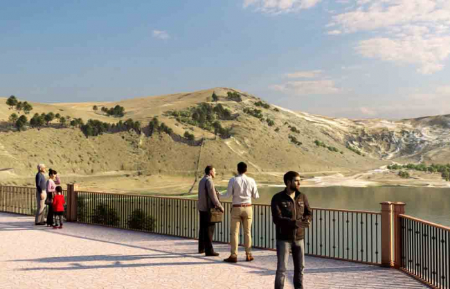 Kapadokya yolcuları Narlıgöl'ü cam terastan izleyecek