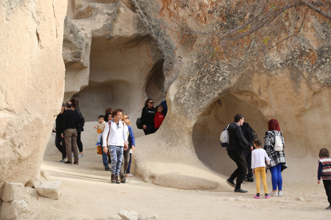 Kapadokya'da ara tatil yoğunluğu