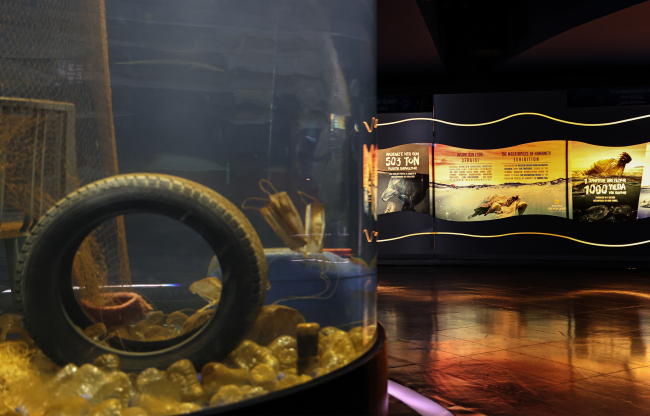 Marmara Denizi'ndeki kirlilik akvaryumda