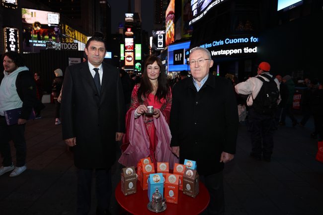 Times Meydanı'nda Türk Kahvesi Günü kutlandı