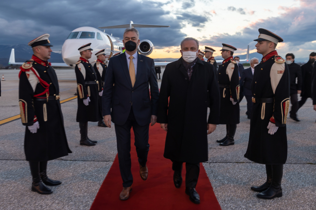 TBMM Başkanı Şentop Kuzey Makedonya'da