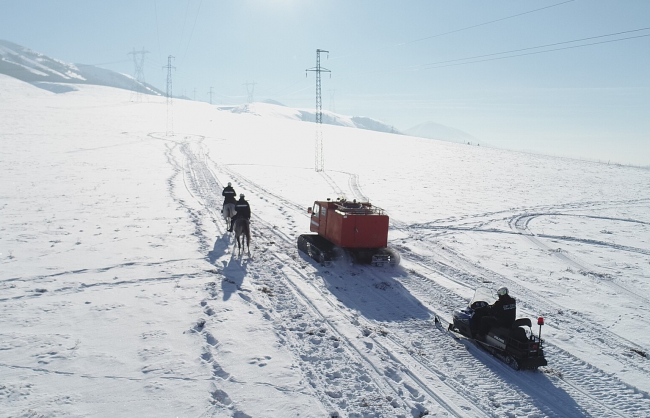 Elektrik arızasına atlı müdahale