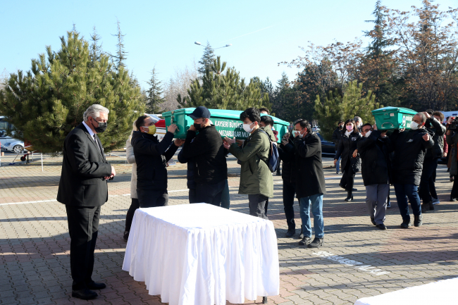 Kayseri'de kazada hayatını kaybeden öğrenciler için tören düzenlendi