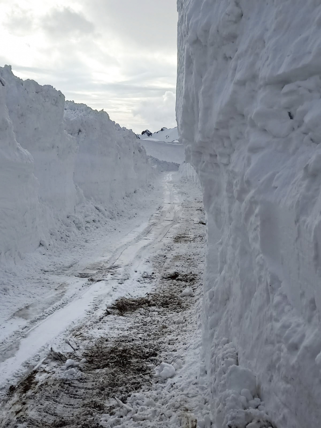 Hakkari’de kardan tünellerle mücadele sürüyor
