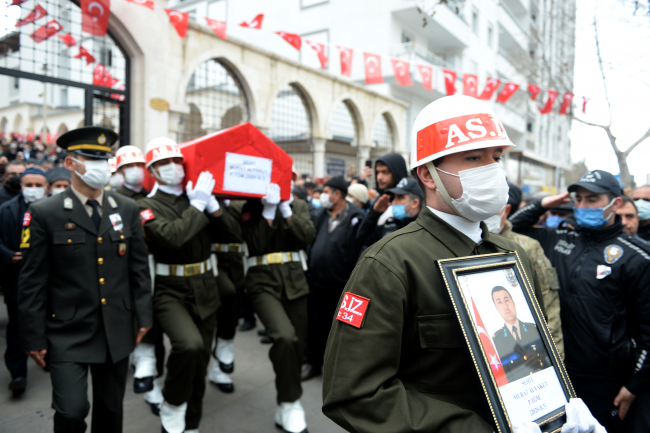Şehit Piyade Teğmen Murat Alyakut son yolculuğuna uğurlandı