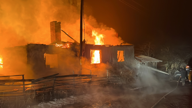 Kütahya'da şehit ailesinin evinde yangın