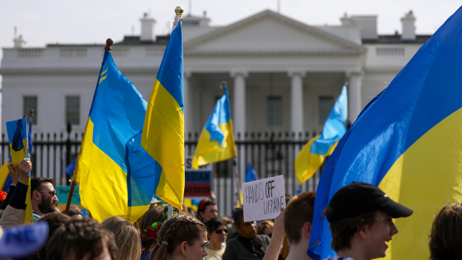 إظهار الدعم لأوكرانيا في الولايات المتحدة