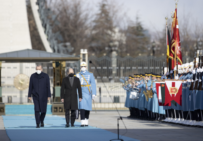 Almanya Başbakanı Scholz Ankara'da