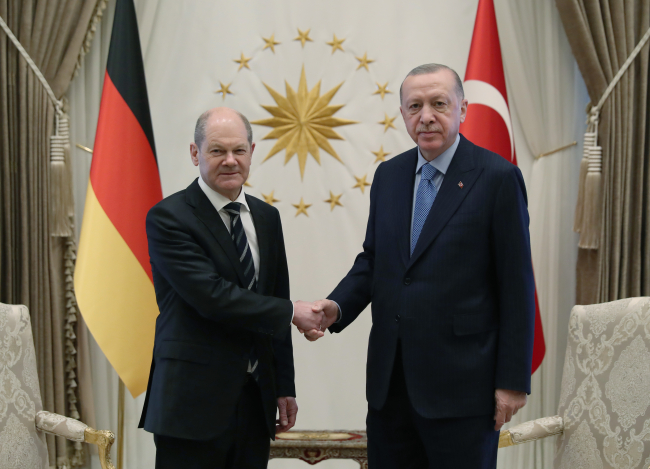 Almanya Başbakanı Scholz Ankara'da