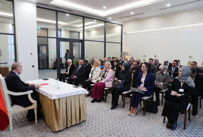 Cumhurbaşkanı Erdoğan: Hedefimiz liderleri buluşturmak