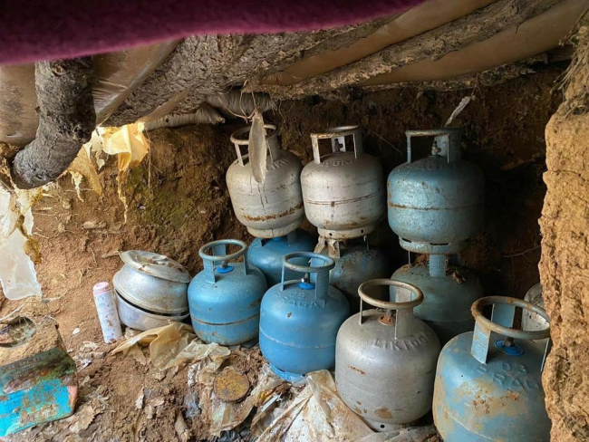 Bingöl'de teröristlerin kullandığı sığınak imha edildi