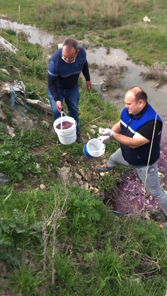 Tekirdağ'da dereyi kirleten tesise 500 bin lira ceza kesildi