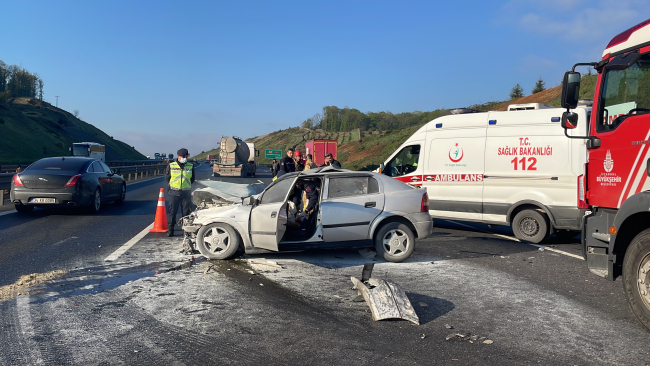 Kuzey Marmara Otoyolu'nda kaza: 1 ölü, 1 yaralı