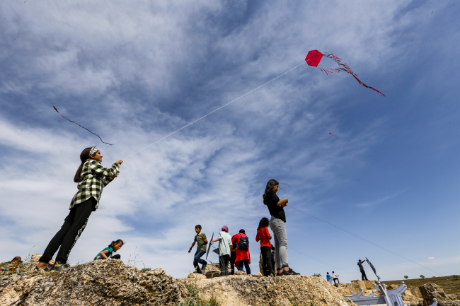 Zerzevan Kalesi'nde uçurtma şenliği