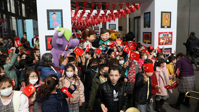 Çocuk Sanat Festivali'ne yoğun ilgi