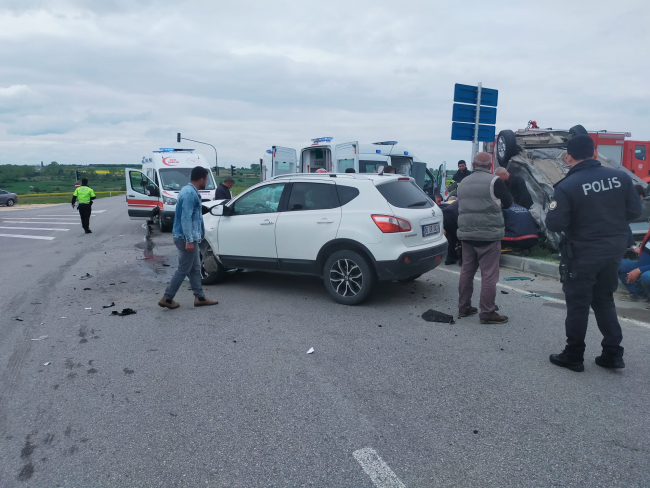 Tekirdağ'da trafik kazası: 4 yaralı
