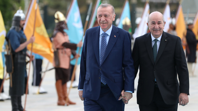 Cezayir Cumhurbaşkanı Tebbun Ankara'da