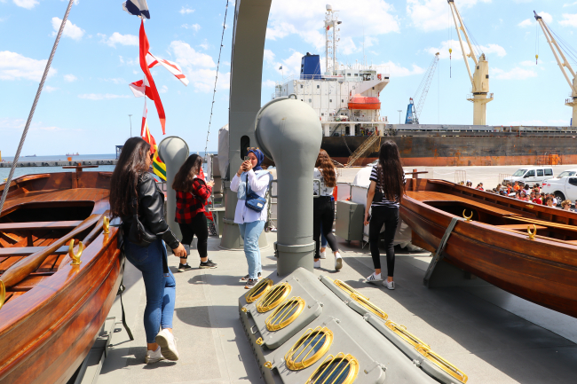 TCG Nusret Müze Gemisi, Tekirdağ'da ziyarete açıldı