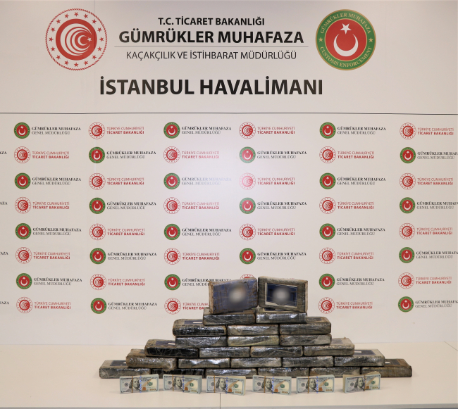 İstanbul Havalimanı'nda 58 kilo uyuşturucu ele geçirildi