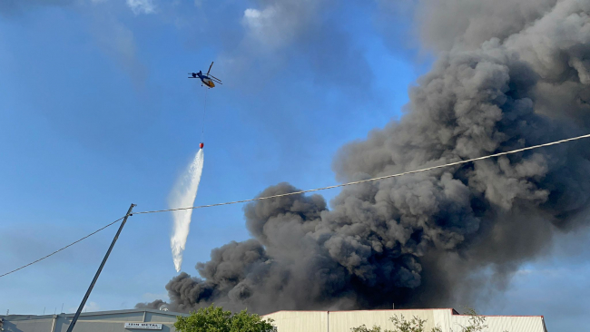 Hatay'da antrepo yangını