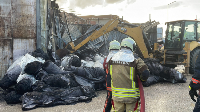 Ankara'da sanayi bölgesinde yangın