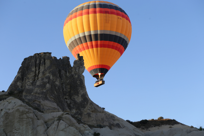 258 bin turist Kapadokya'yı havadan izledi