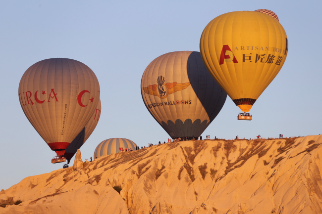 258 bin turist Kapadokya'yı havadan izledi
