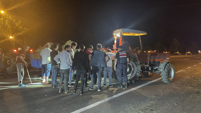 Zonguldak''ta otomobil ile traktör çarpıştı: 1 ölü, 7 yaralı