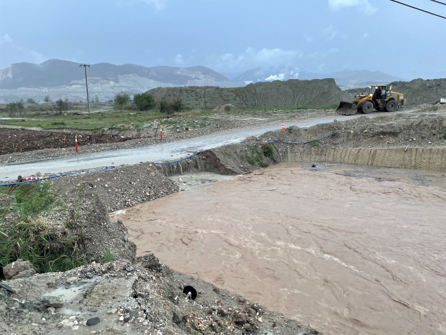 Bolu'da sağanak ve dolu hasara neden oldu