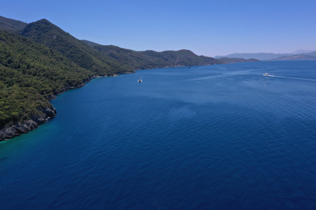 "Mavi ile yeşilin buluştuğu" yarımada, bayram tatilinde 168 bin kişiyi ağırladı