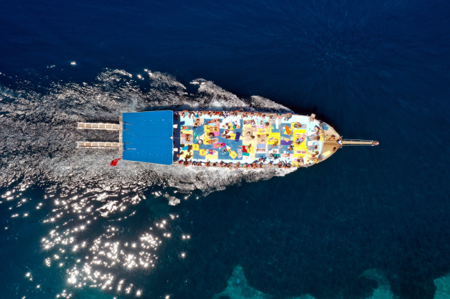 "Mavi ile yeşilin buluştuğu" yarımada, bayram tatilinde 168 bin kişiyi ağırladı