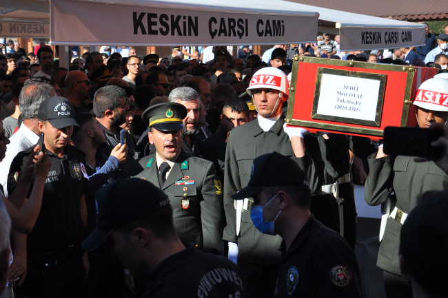 Şehit Mert Otal son yolculuğuna uğurlandı