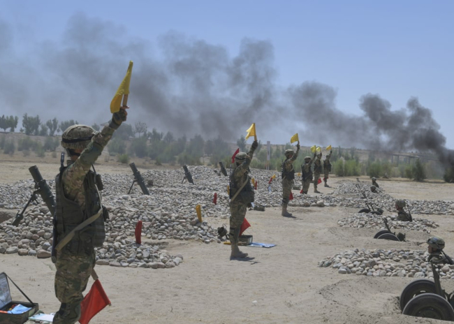 Tatbikattan bir görüntü. | Fotoğraf: AA