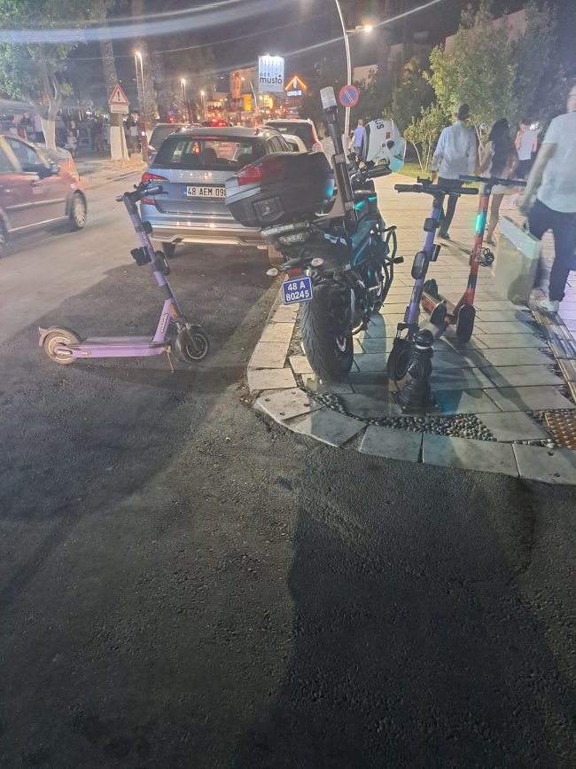 Bodrum'da elektrikli scooter kullanıcılarına 17 bin 508 lira ceza